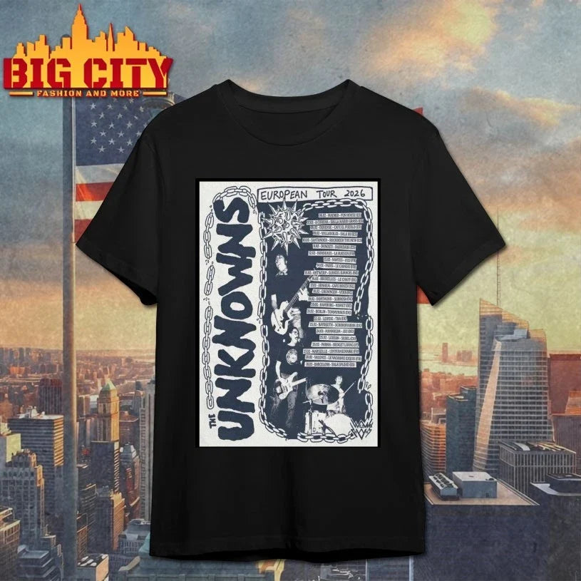 ThE UnKnOwNs EU Tour 2026 Poster - Adult & Kids T-Shirts, Sweatshirts & Hoodies apparel design preview 1