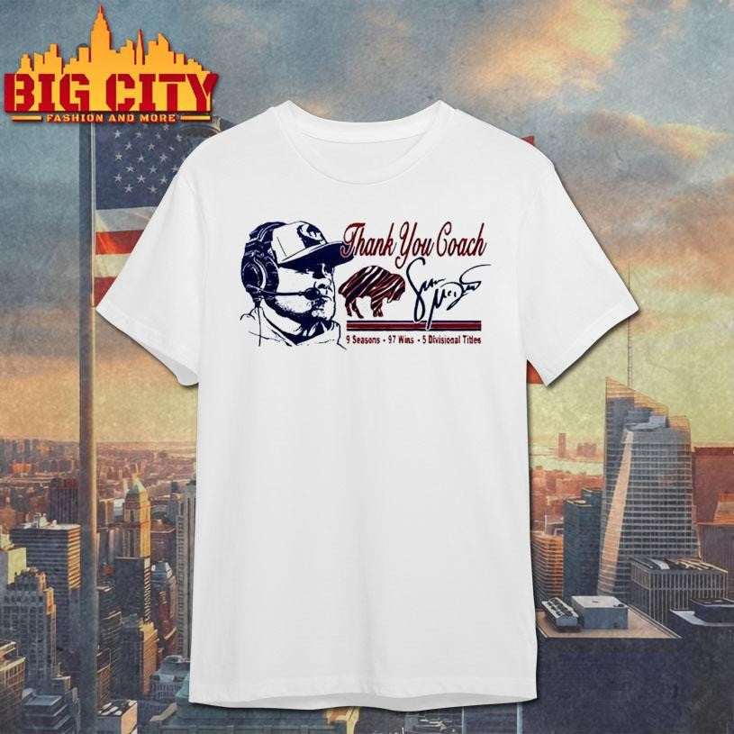 Thank You Coach Sean Mcdermott 9 Seasons 97 Wins 5 - Adult & Kids T-Shirts, Sweatshirts & Hoodies apparel design preview 1