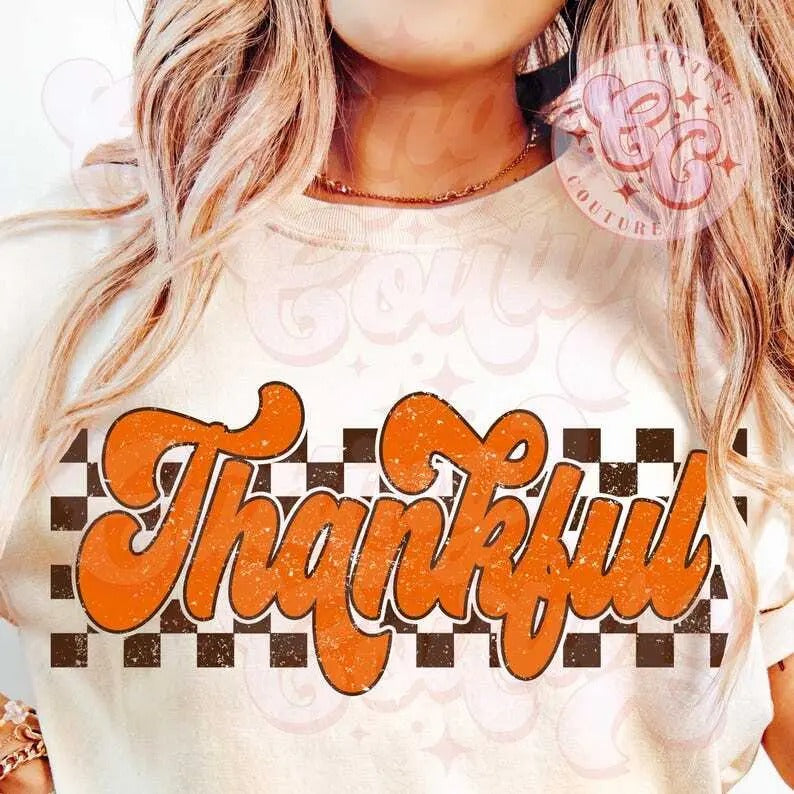 Thankful Png Retro Thanksgiving Fall Distressed #81 - Adult & Kids T-Shirts, Sweatshirts & Hoodies apparel design preview 1