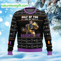 Thanos Half Of You Are On The Naughty List Ugly Christmas Sweater - Holiday Gift product image