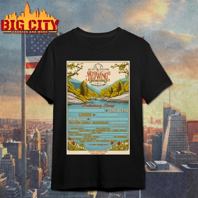The 13 Annual Red Wing Roots Music Festival Mount - Adult & Kids T-Shirts, Sweatshirts & Hoodies apparel design preview 1