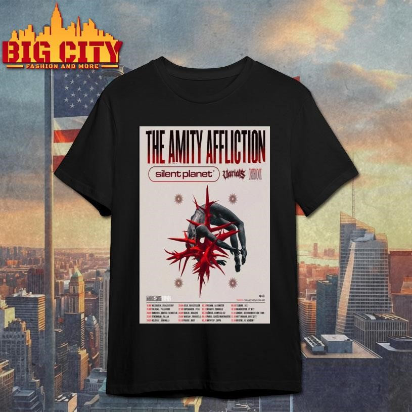 The Amity Affliction Europe UK 2026 Poster - Adult & Kids T-Shirts, Sweatshirts & Hoodies apparel design preview 1
