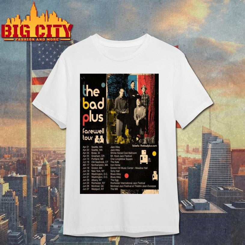 The Bad Plus 2026 Farewell Tour Poster - Adult & Kids T-Shirts, Sweatshirts & Hoodies apparel design preview 1