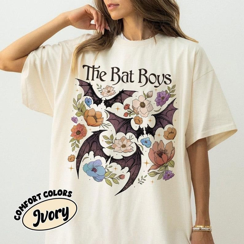 Bat Flower Acotar Bookish Fan Night Court Haunting - Adult & Kids T-Shirts, Sweatshirts & Hoodies apparel design preview 1