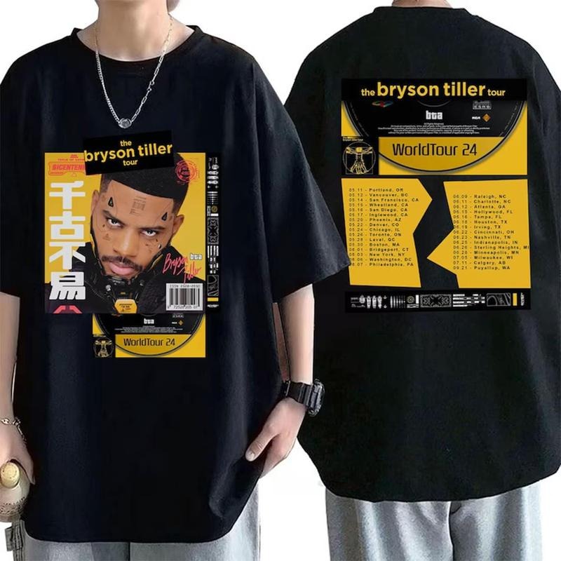 Bryson Tiller 2024 Tour Best Price - Adult & Kids T-Shirts, Sweatshirts & Hoodies apparel design preview 1