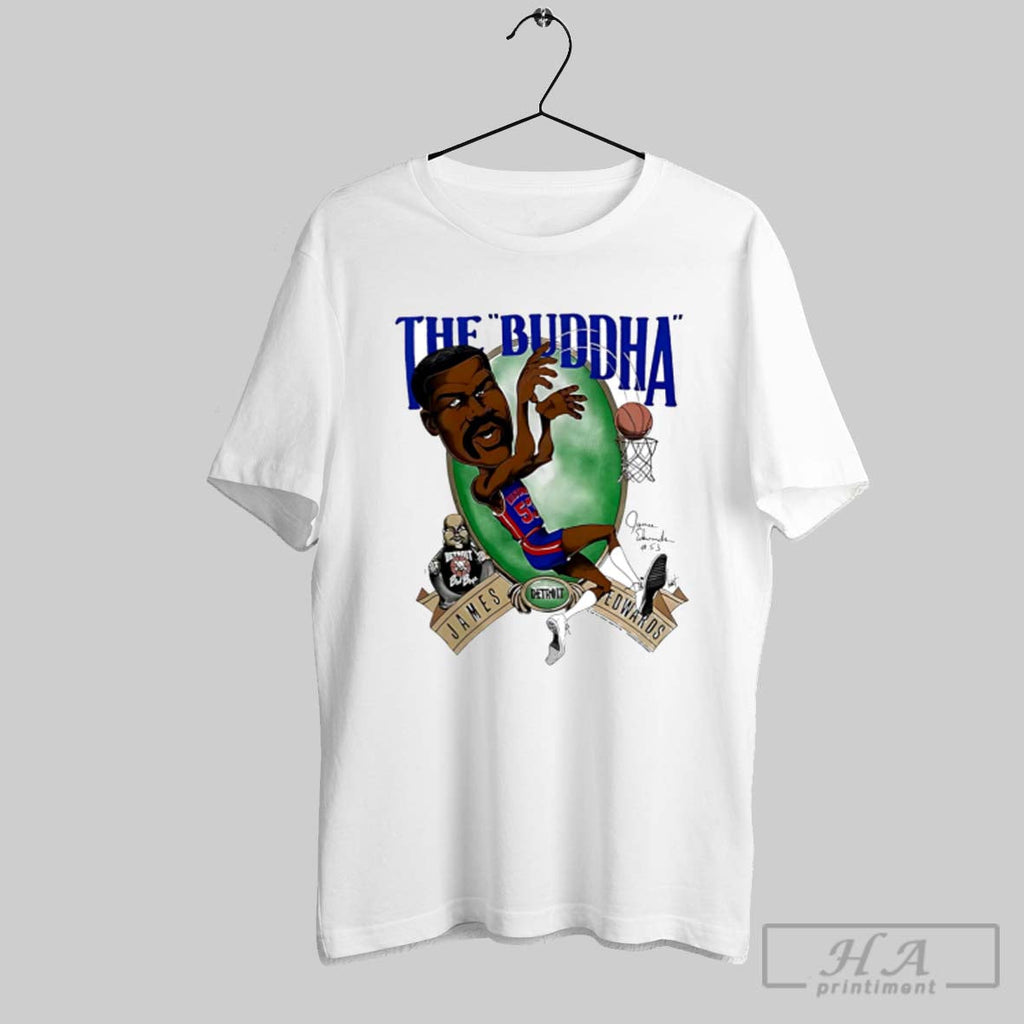 The Buddha Detroit Pistons Caricature - Adult & Kids T-Shirts, Sweatshirts & Hoodies apparel design preview 1