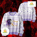 Color Purple The More Things Change Design Ugly Christmas Sweater - Holiday Gift product image