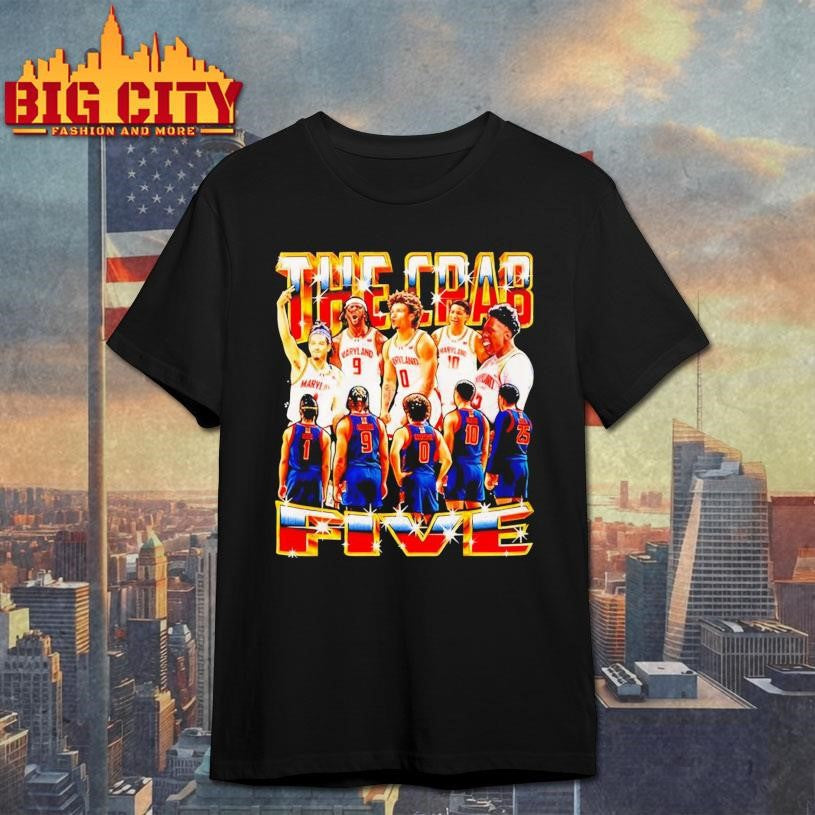 The Crab Five Maryland Terrapins Graphic - Adult & Kids T-Shirts, Sweatshirts & Hoodies apparel design preview 1
