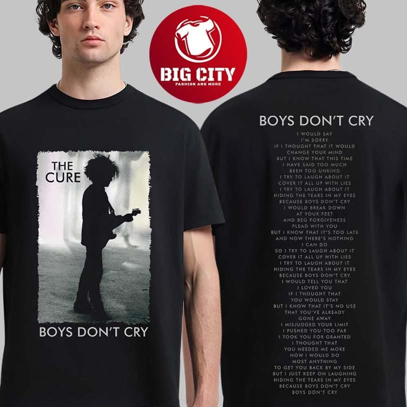 The Cure Boys Don't Cry 86 Mix Two Sided - Adult & Kids T-Shirts, Sweatshirts & Hoodies apparel design preview 1