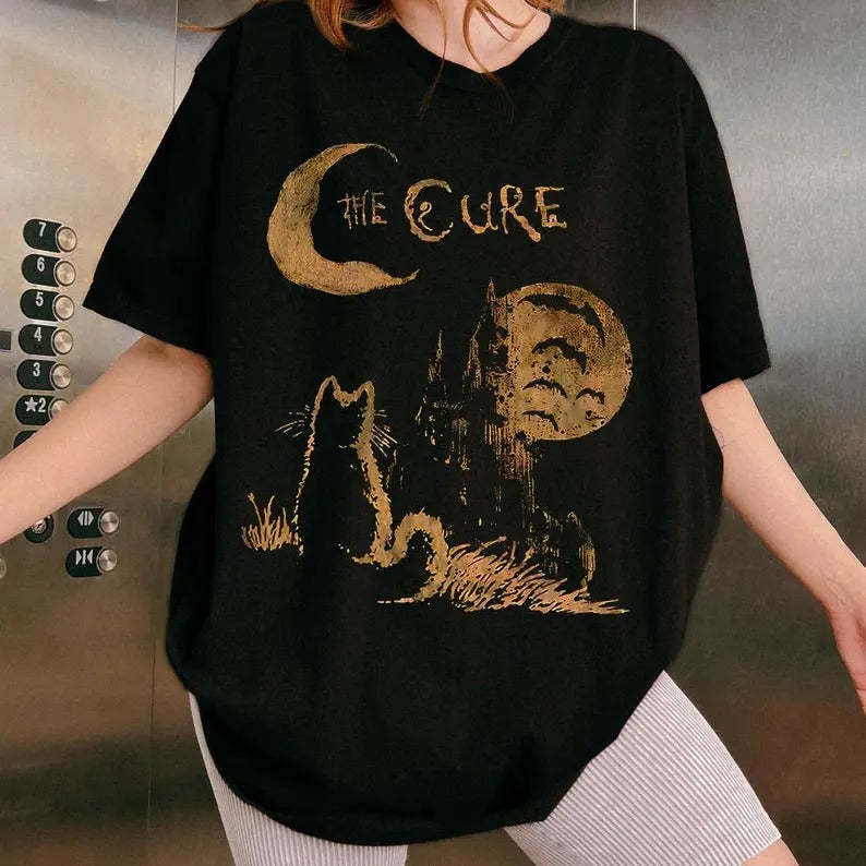 Cure Vintage Limited 90s Retro Cat Funny - Adult & Kids T-Shirts, Sweatshirts & Hoodies apparel design preview 1