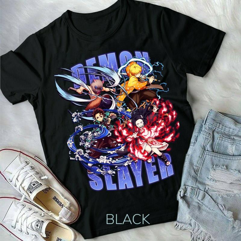 Demon Slaire New S 4XL Vintage - Adult & Kids T-Shirts, Sweatshirts & Hoodies apparel design preview 1