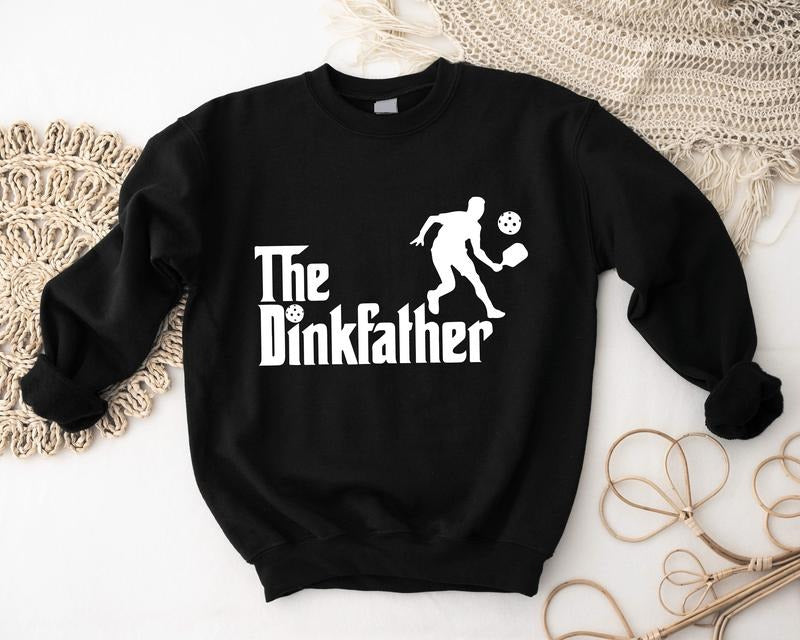 Dinkfather Pickleball Sport Lover Dad Tennis Daddy - Adult & Kids T-Shirts, Sweatshirts & Hoodies apparel design preview 1
