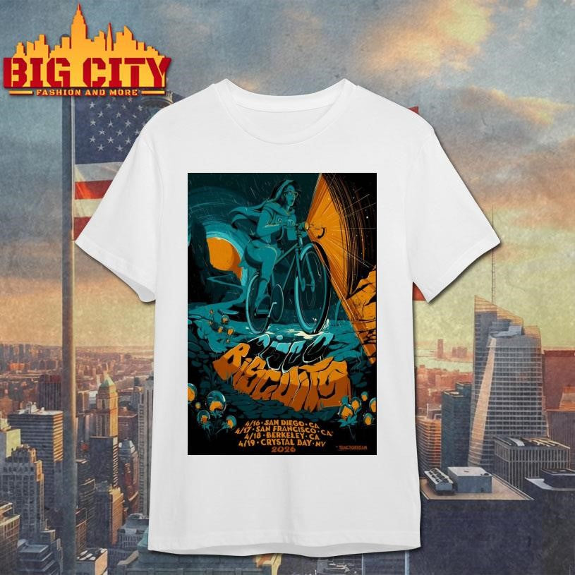 The Disco Biscuits Bicycle Day West Coast Tour April - Adult & Kids T-Shirts, Sweatshirts & Hoodies apparel design preview 1