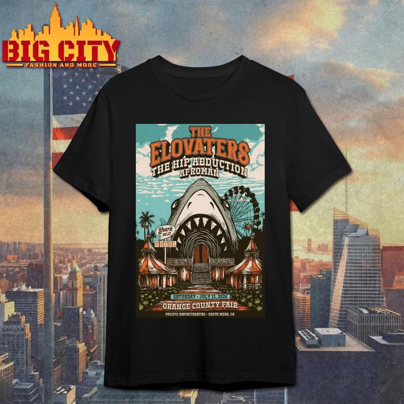 The Elovaters 7_11_2026 Costa Mesa CA Poster - Adult & Kids T-Shirts, Sweatshirts & Hoodies apparel design preview 1