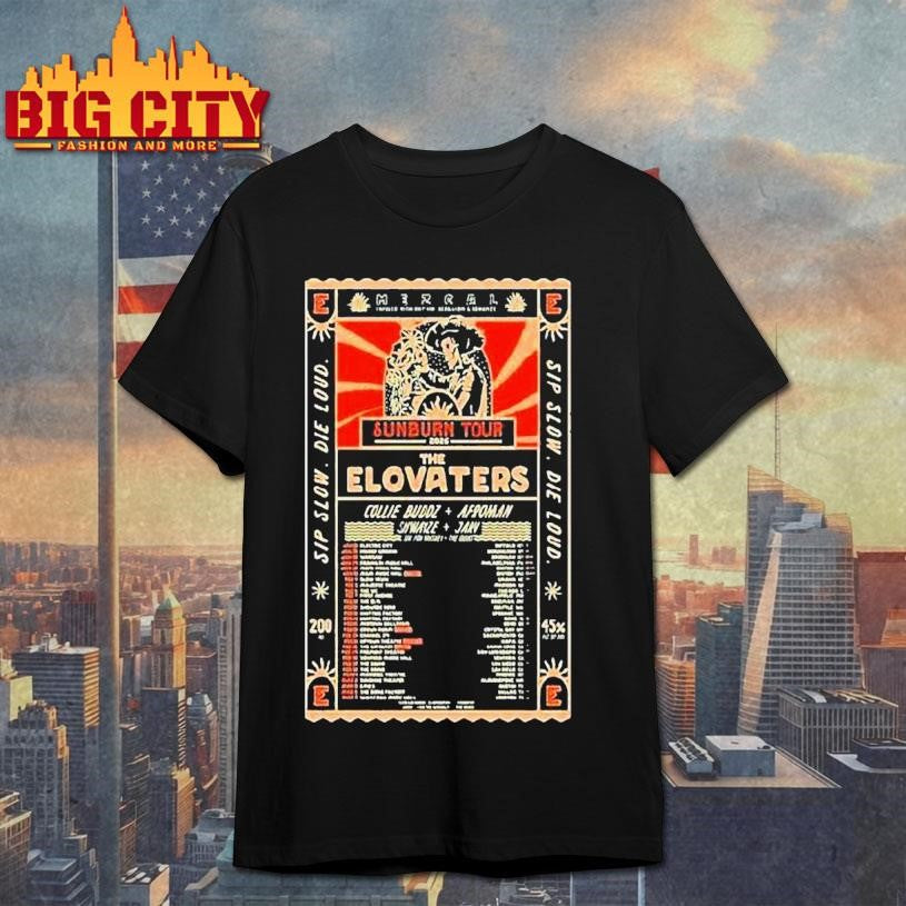 The Elovaters Sunborn Tour Jan Mar 2026 - Adult & Kids T-Shirts, Sweatshirts & Hoodies apparel design preview 1