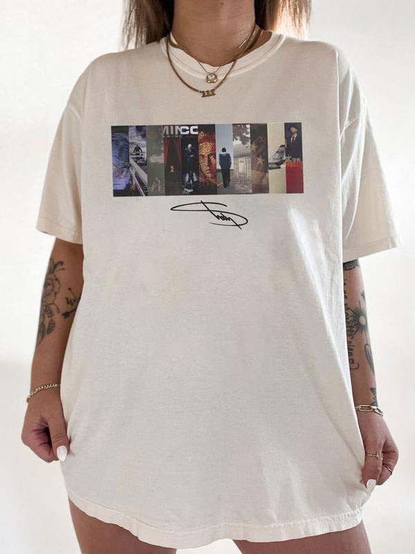 Eminem Album Rap Vintage 90s Rapper Hiphop Bootleg - Adult & Kids T-Shirts, Sweatshirts & Hoodies apparel design preview 1