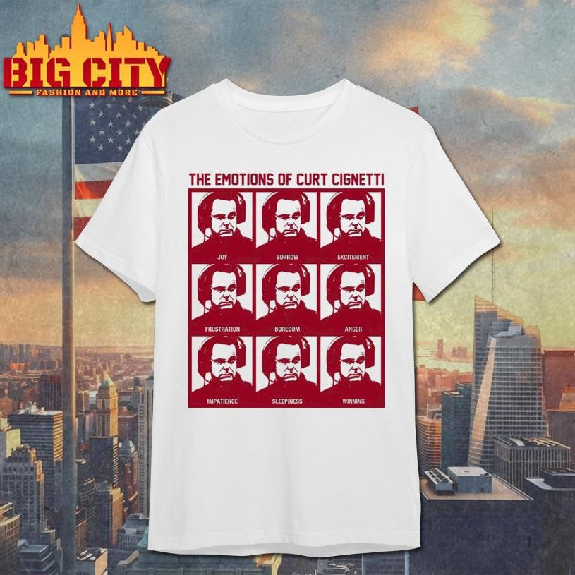 The Emotions Of Curt Cignetti - Adult & Kids T-Shirts, Sweatshirts & Hoodies apparel design preview 1