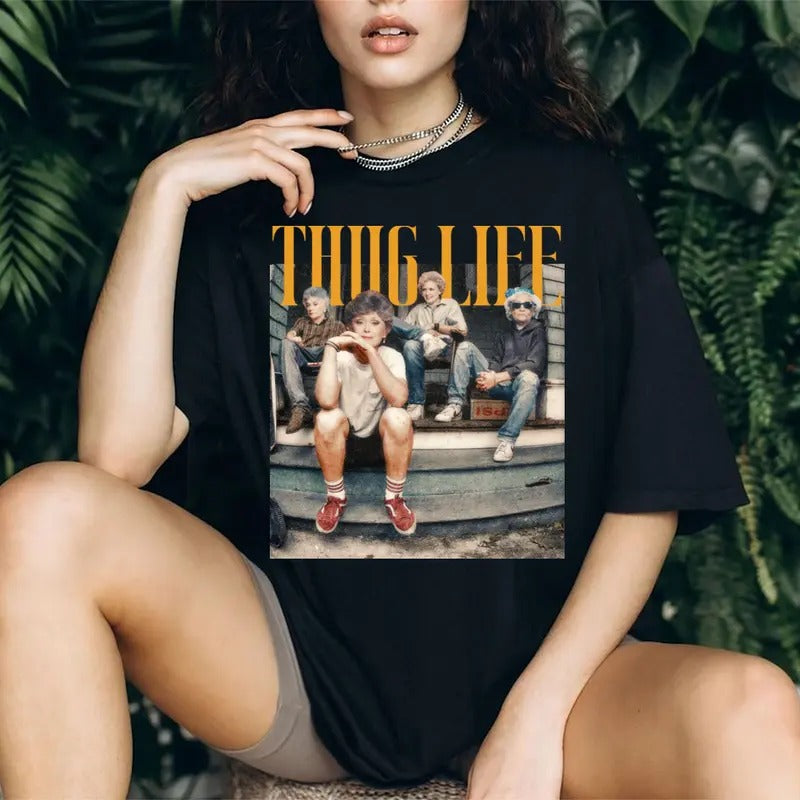 Golden Thug Life 80s TV Show - Adult & Kids T-Shirts, Sweatshirts & Hoodies apparel design preview 1