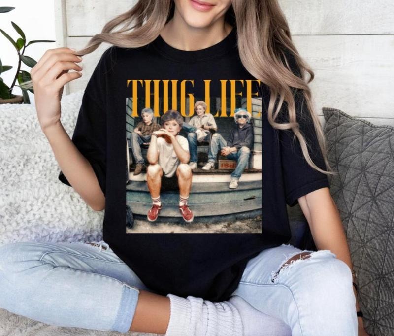 Golden Thug Life Fan Lover Stay Hot Trend 2024 - Adult & Kids T-Shirts, Sweatshirts & Hoodies apparel design preview 1