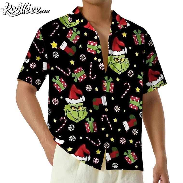 The Grinch Christmas Merry Grinchmas Hawaiian - Adult & Kids T-Shirts, Sweatshirts & Hoodies apparel design preview 1