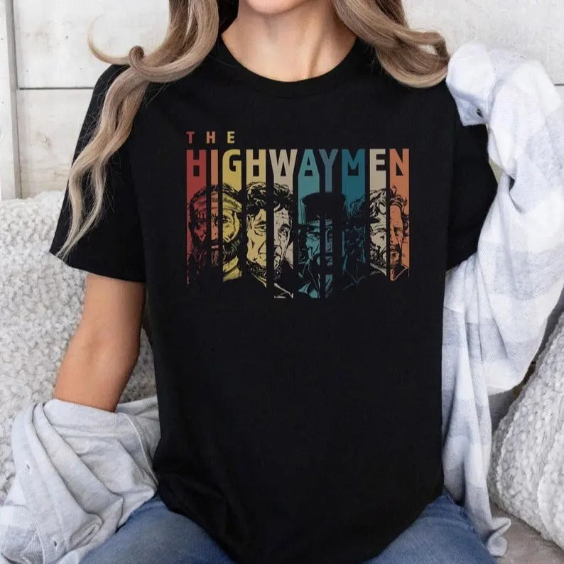 Highwaymen Band Vintage Music Retro - Adult & Kids T-Shirts, Sweatshirts & Hoodies apparel design preview 1
