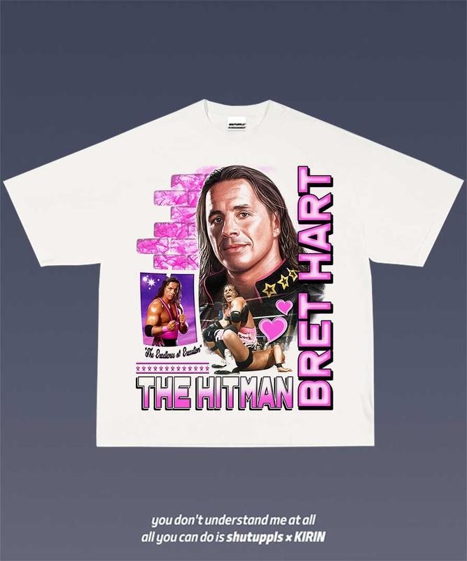 Hitman Bret Hart 1.5 VINTAGE FAN - Adult & Kids T-Shirts, Sweatshirts & Hoodies apparel design preview 1