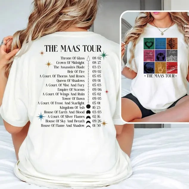 Maas Tour Sarah J. ACOTAR T Shirs Crescent City - Adult & Kids T-Shirts, Sweatshirts & Hoodies apparel design preview 1