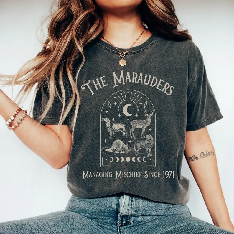 Marauders Wizard Bookish Fandom Magic Booktok - Adult & Kids T-Shirts, Sweatshirts & Hoodies apparel design preview 1