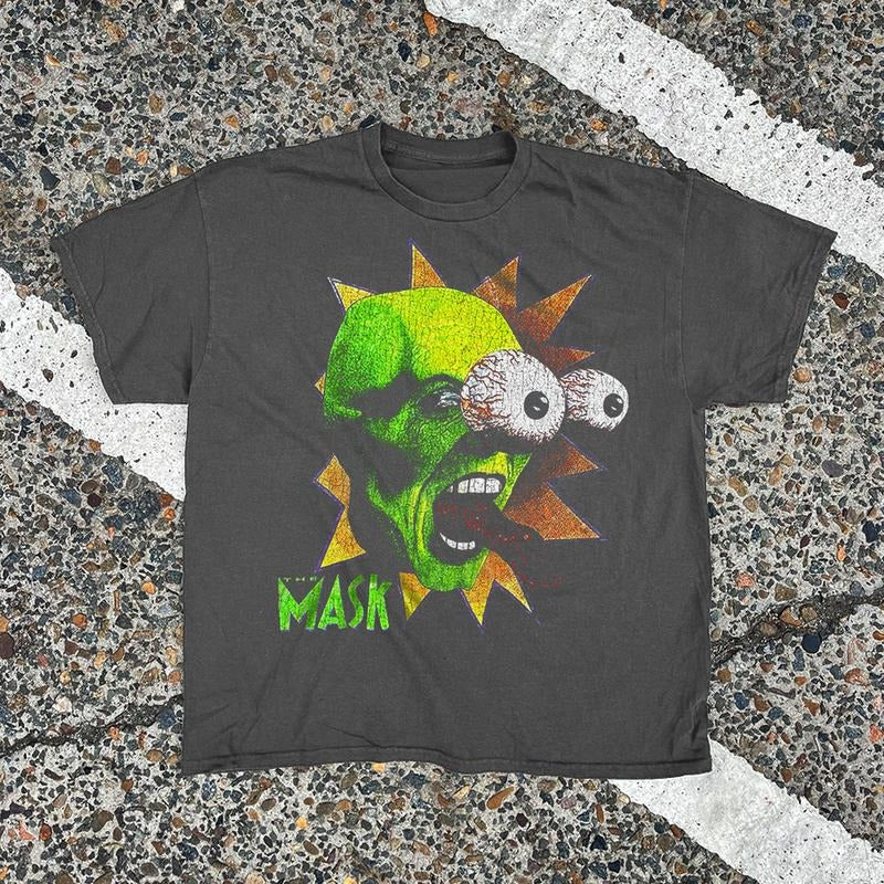 Mask 1994 Promo Vintage Black Him Her Fan - Adult & Kids T-Shirts, Sweatshirts & Hoodies apparel design preview 1