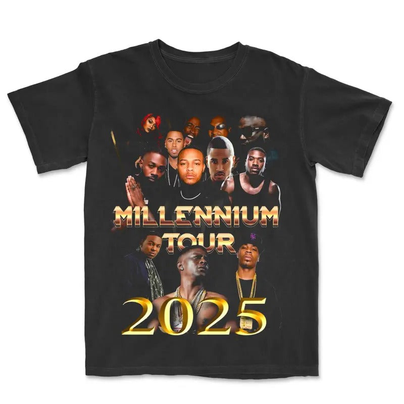 Millennium Tour 2025 Concert Music Band - Adult & Kids T-Shirts, Sweatshirts & Hoodies apparel design preview 1