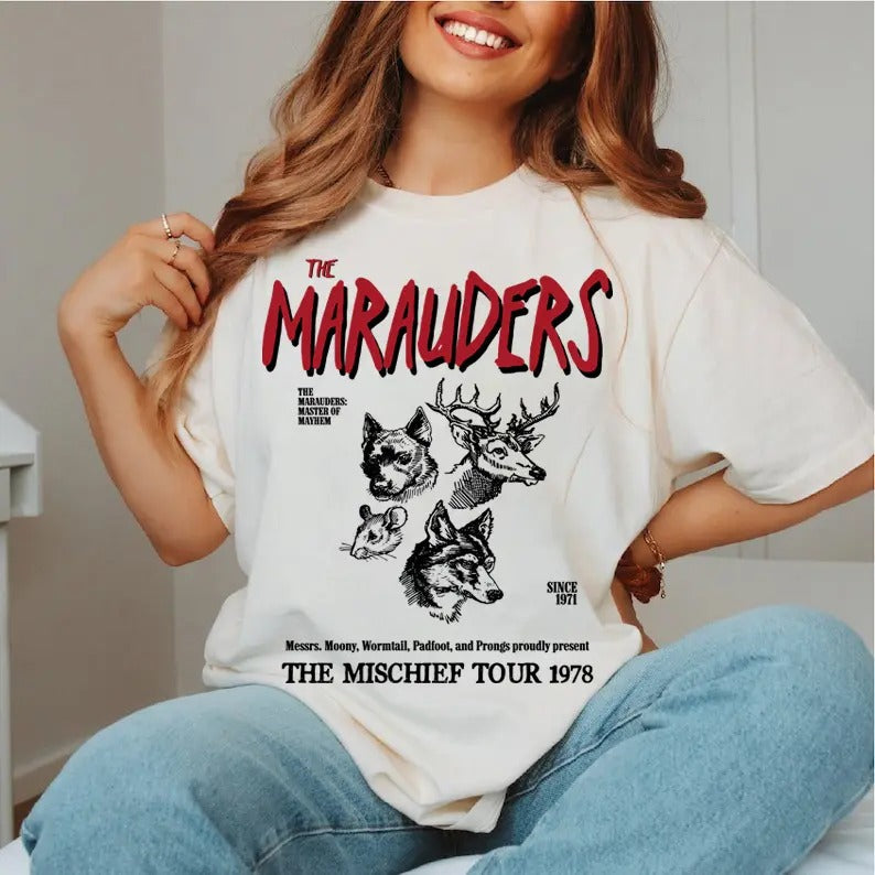 Mischief Tour 1978 Marauders Era Him Her - Adult & Kids T-Shirts, Sweatshirts & Hoodies apparel design preview 1