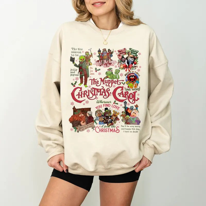 Muppet Carol Vintage Merry Cartoon Movies Character - Adult & Kids T-Shirts, Sweatshirts & Hoodies apparel design preview 1