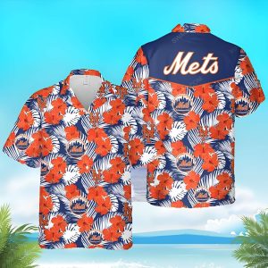 The New York Mets Baseball Full Printed Hawaiian - Adult & Kids T-Shirts, Sweatshirts & Hoodies apparel design preview 1