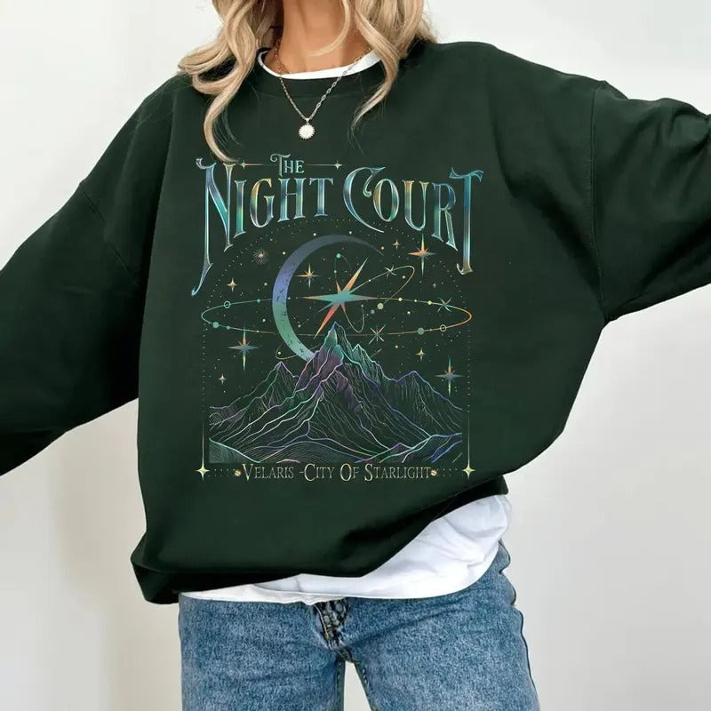 Night Court Bookish Velaris City Acotar Dreams - Adult & Kids T-Shirts, Sweatshirts & Hoodies apparel design preview 1