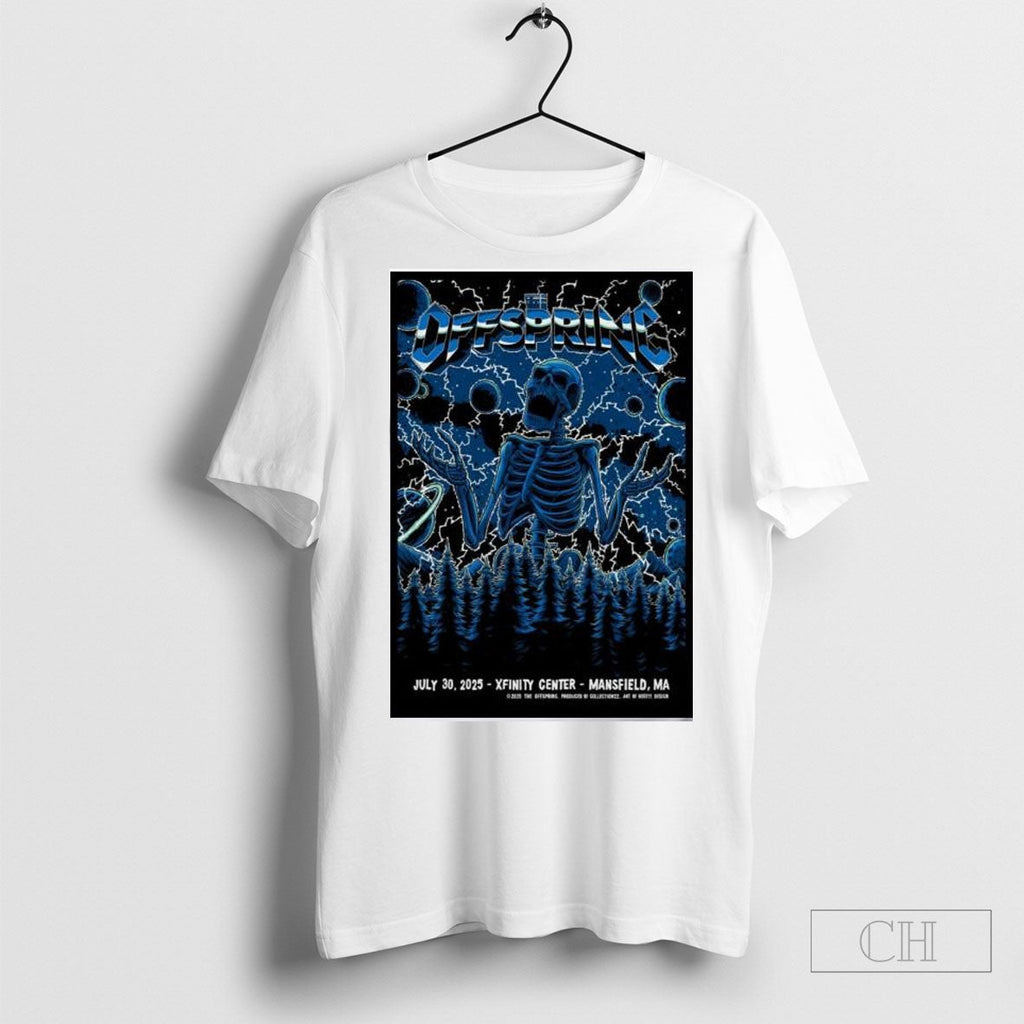 The Offspring Jul 30 2025 In Mansfield Ma Poster - Adult & Kids T-Shirts, Sweatshirts & Hoodies apparel design preview 1