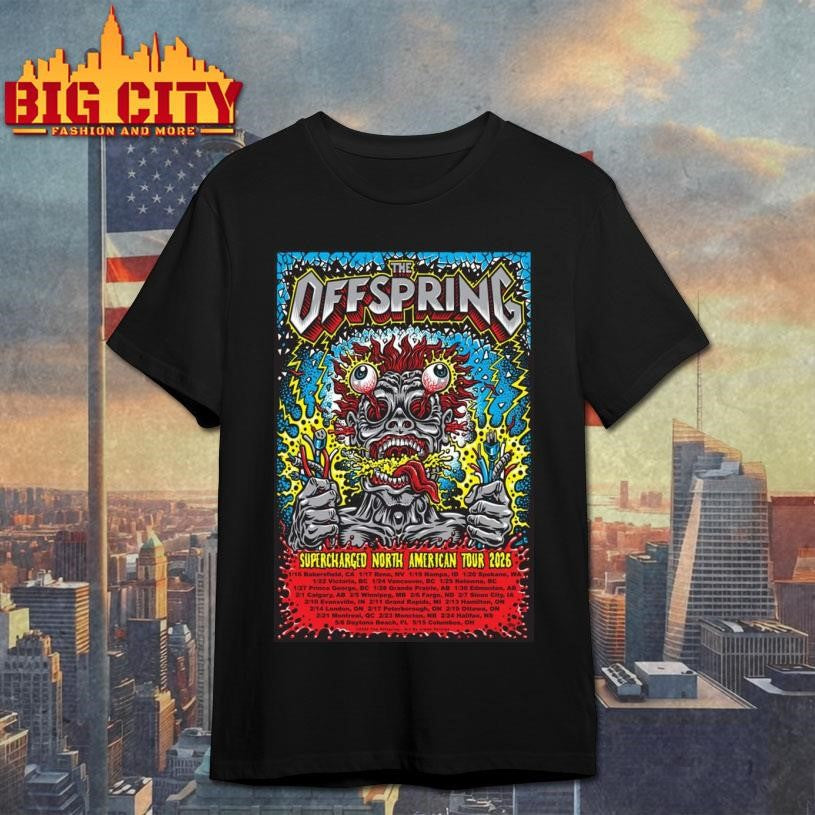The Offspring Fall Tour 2026 Poster - Adult & Kids T-Shirts, Sweatshirts & Hoodies apparel design preview 1