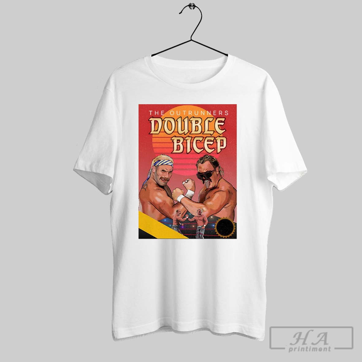 The Outrunners Double Bicep - Adult & Kids T-Shirts, Sweatshirts & Hoodies apparel design preview 1