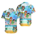 The powerpuff girls surfing hawaiian gift for family - Adult & Kids T-Shirts, Sweatshirts & Hoodies apparel design preview 1