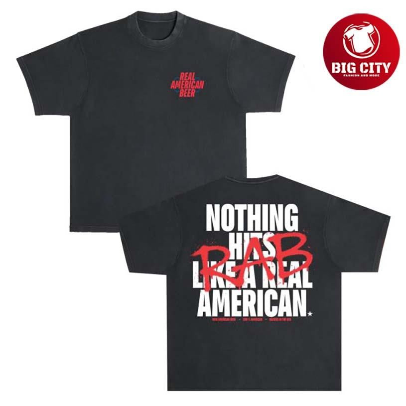 The Real American Hits Different Two Sided - Adult & Kids T-Shirts, Sweatshirts & Hoodies apparel design preview 1