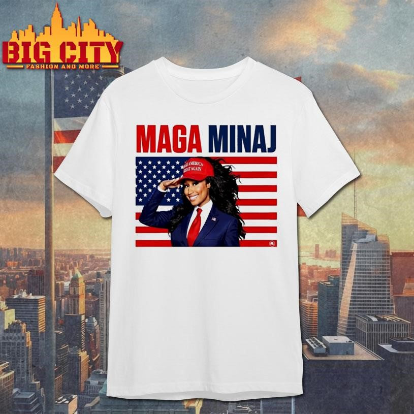 The Rise Of Maga Minaj And Trump - Adult & Kids T-Shirts, Sweatshirts & Hoodies apparel design preview 1