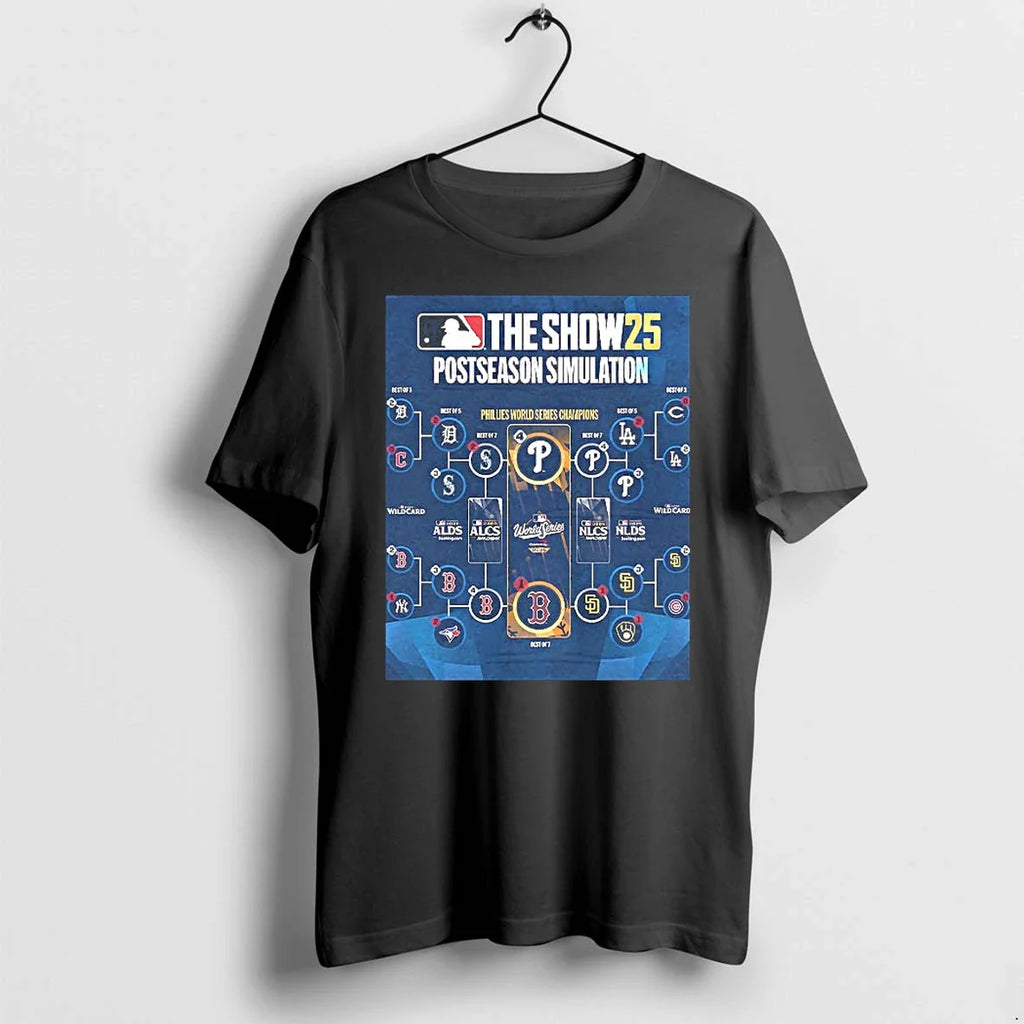 The Show 25 Postseason Simulation Phillies World - Adult & Kids T-Shirts, Sweatshirts & Hoodies apparel design preview 1