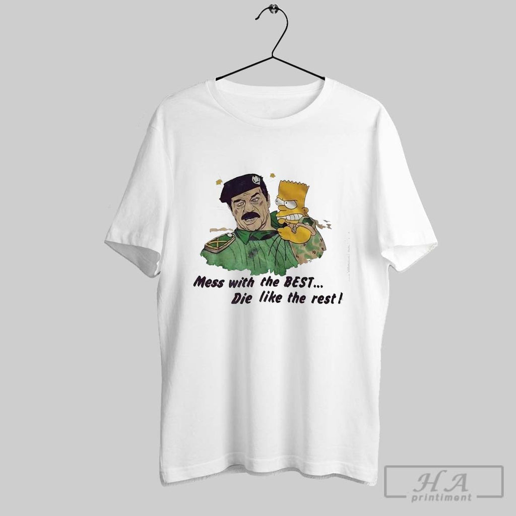 The Simpsons Mess With Best Die Like Rest - Adult & Kids T-Shirts, Sweatshirts & Hoodies apparel design preview 1
