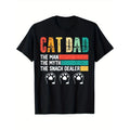 Snack Dealer Vintage Cat Dad Man Myth Black Lovers - Adult & Kids T-Shirts, Sweatshirts & Hoodies apparel design preview 1