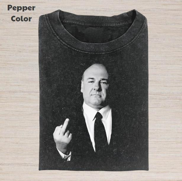 Sopranos Vintage Tony Soprano Middle Finger Movies - Adult & Kids T-Shirts, Sweatshirts & Hoodies apparel design preview 1