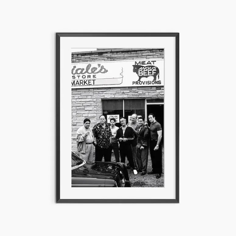 Sopranos Photography Prints Poster Wall Art Black - Adult & Kids T-Shirts, Sweatshirts & Hoodies apparel design preview 1