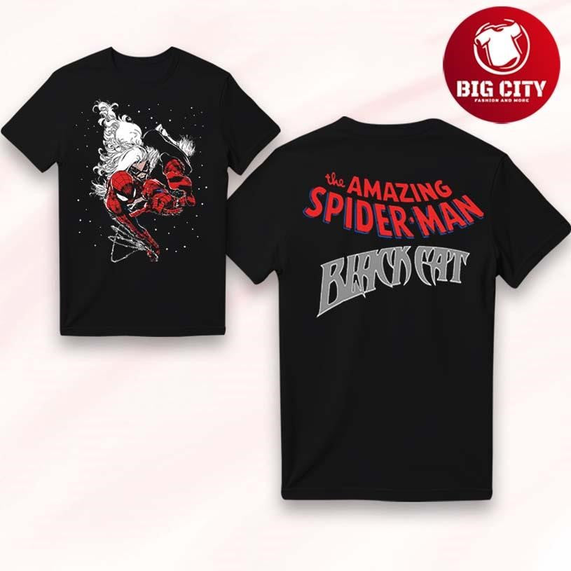 The Spidey &amp; Black Cat Two Sided - Adult & Kids T-Shirts, Sweatshirts & Hoodies apparel design preview 1