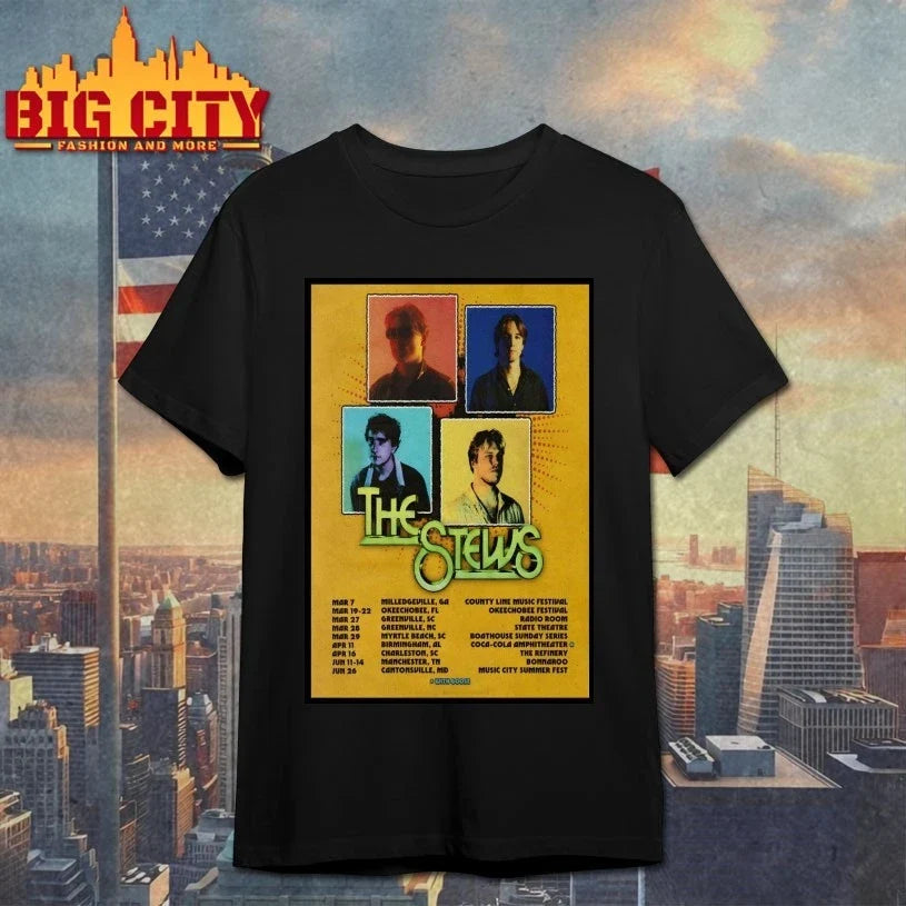 The Stews USA 2026 Tour Poster - Adult & Kids T-Shirts, Sweatshirts & Hoodies apparel design preview 1
