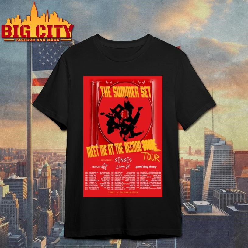 The Summer Set Meet Me At Record Tour 2026 Poster - Adult & Kids T-Shirts, Sweatshirts & Hoodies apparel design preview 1