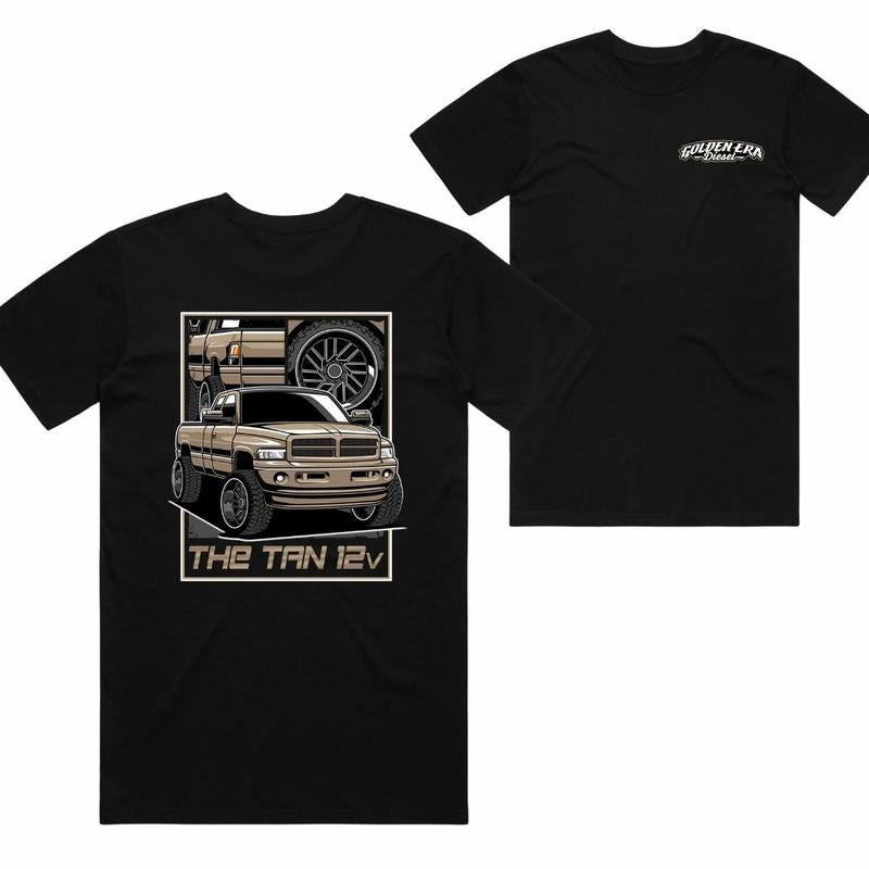 Tan 12v Truck Enthusiasts Car Automotive - Adult & Kids T-Shirts, Sweatshirts & Hoodies apparel design preview 1