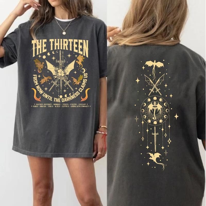 Thirteen Throne Glass 2 Sides Now Until Darkness - Adult & Kids T-Shirts, Sweatshirts & Hoodies apparel design preview 1